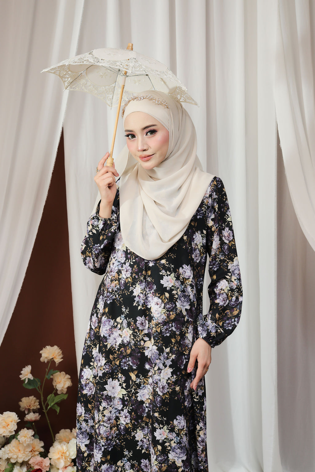 Jubah Humaira Classic - JHC-601 ( BLACK AMETYST )