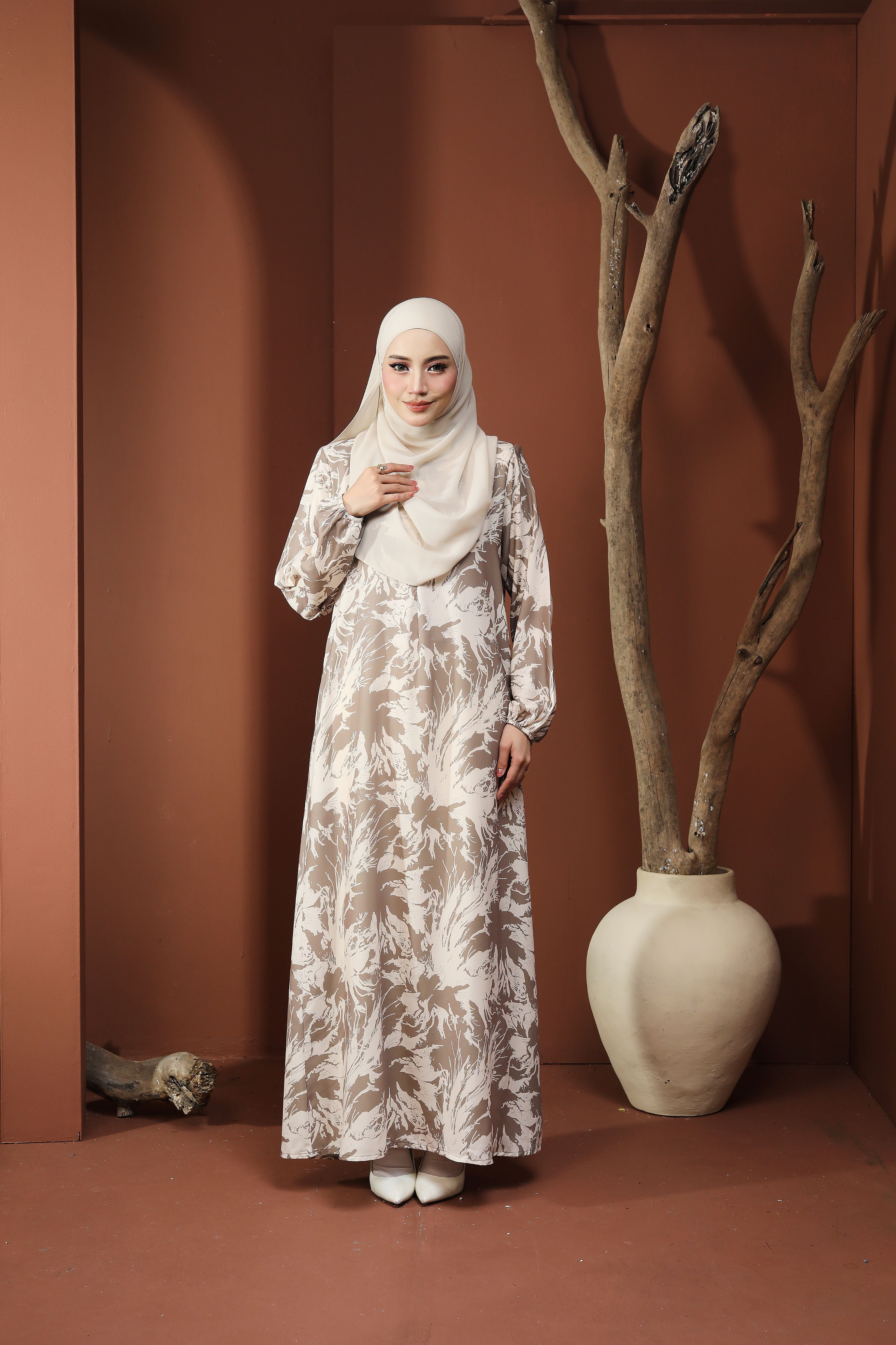 Jubah Clara Series - JCS-624 ( NUDE KHAKI )