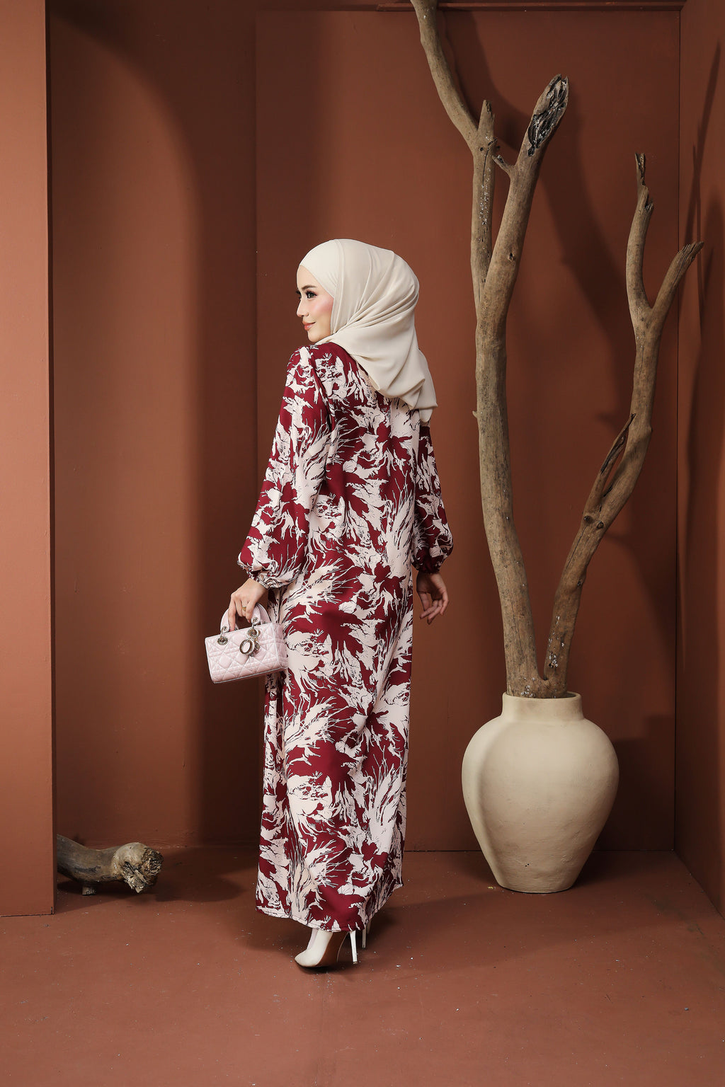 Jubah Clara Series - JCS-625 ( MAROON )