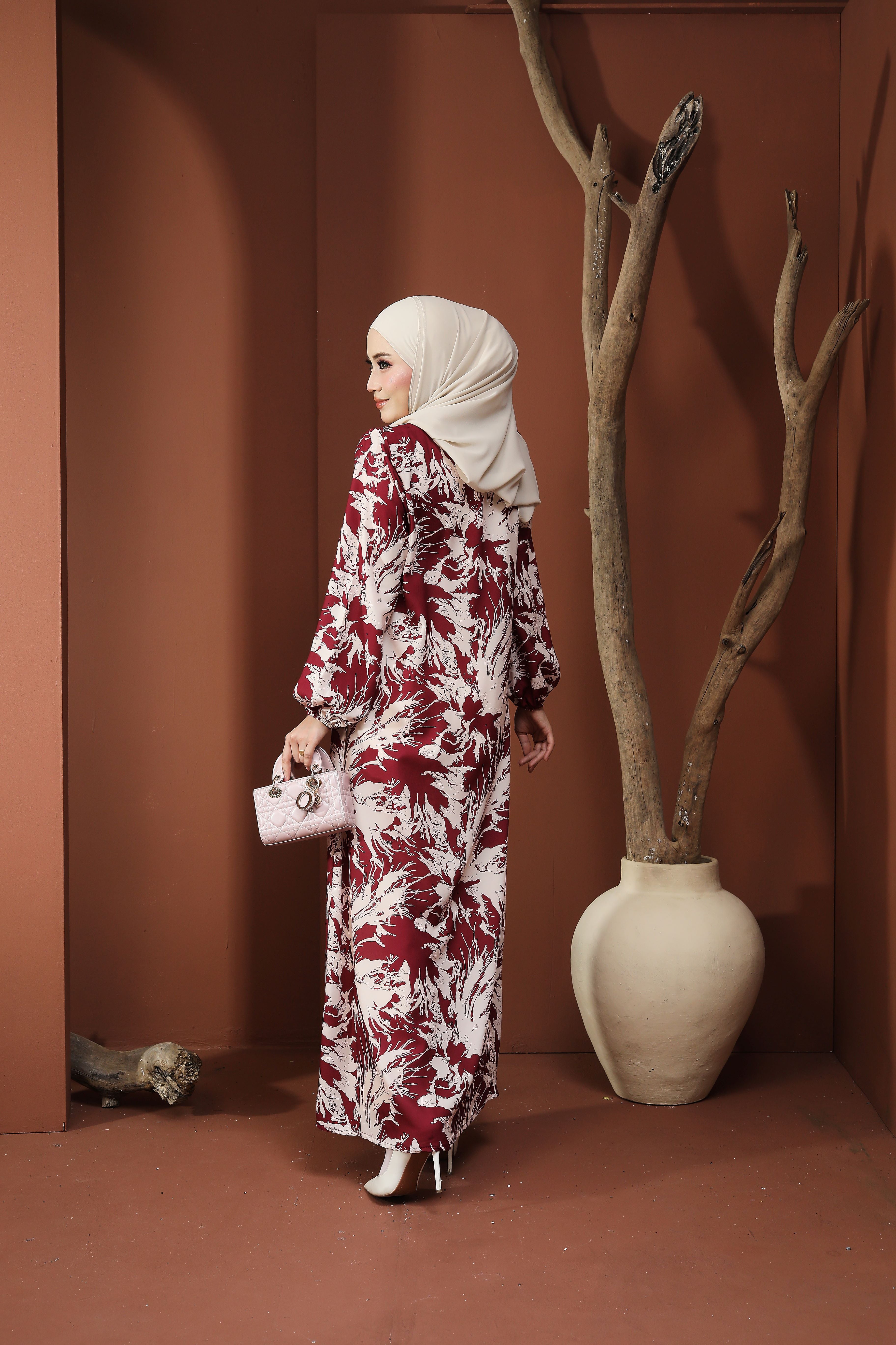 Jubah Clara Series - JCS-625 ( MAROON )