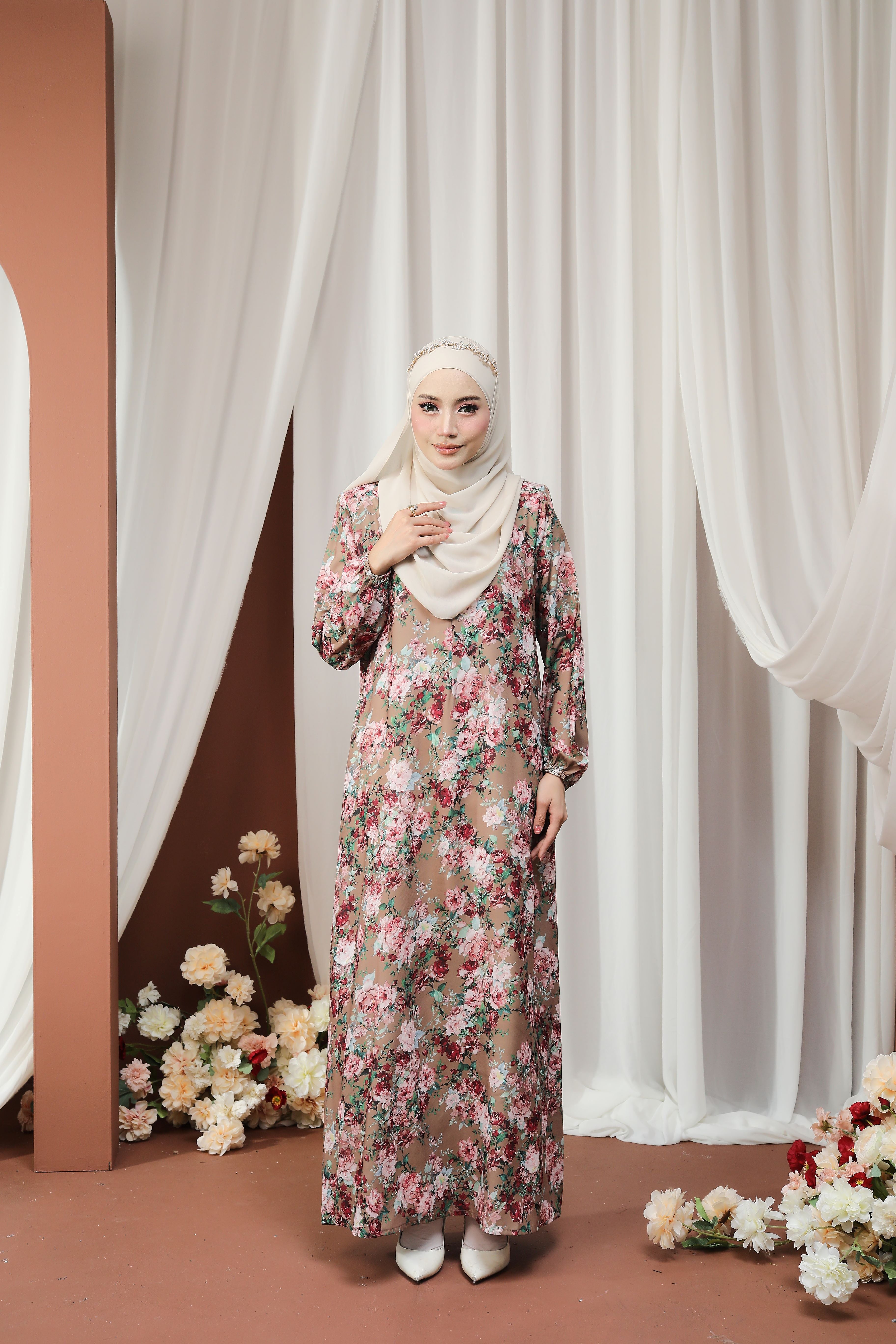 Jubah Humaira Classic - JHC-605 ( BROWN BEIGE  )