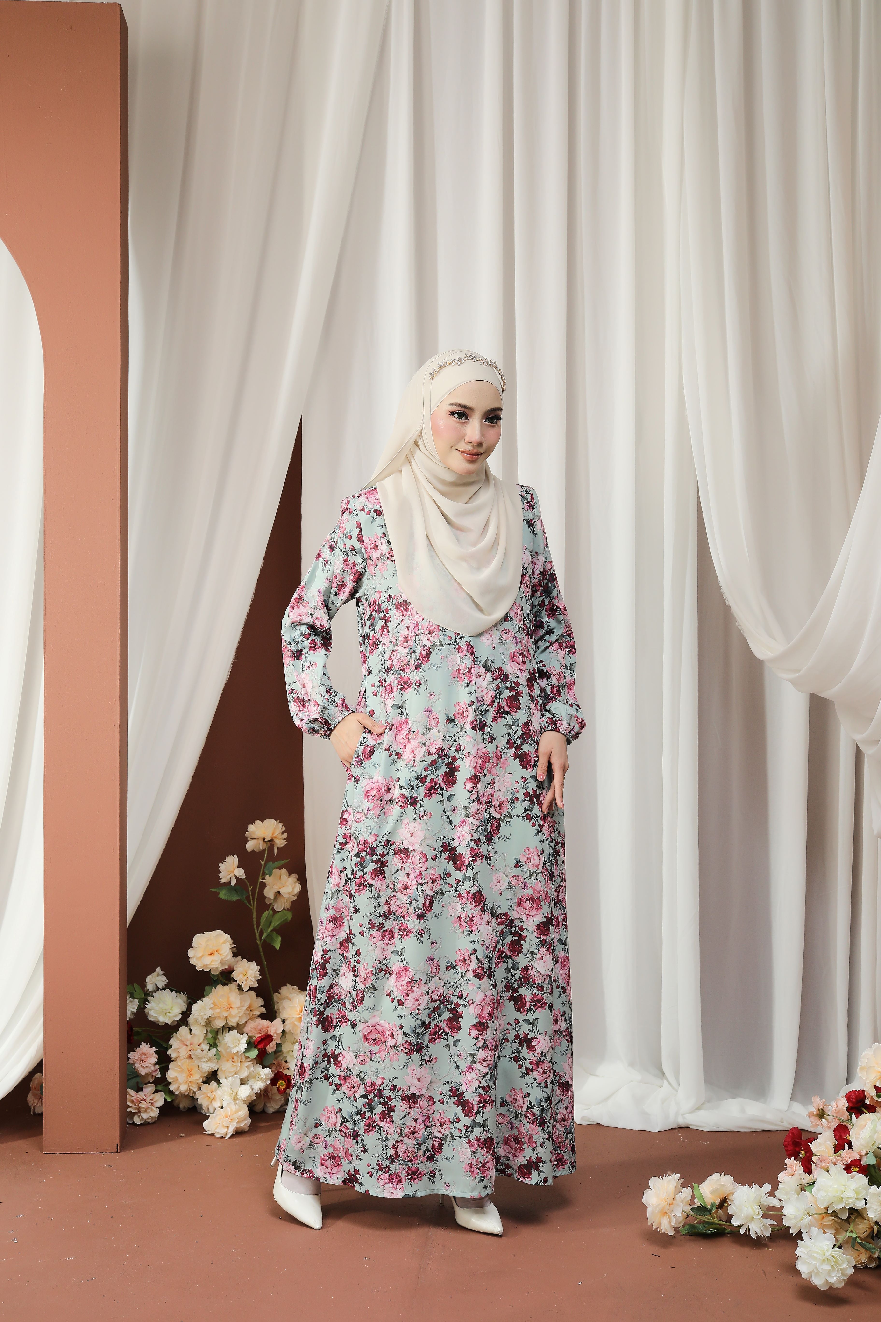 Jubah Humaira Classic - JHC-603 ( SOFT MINT  )
