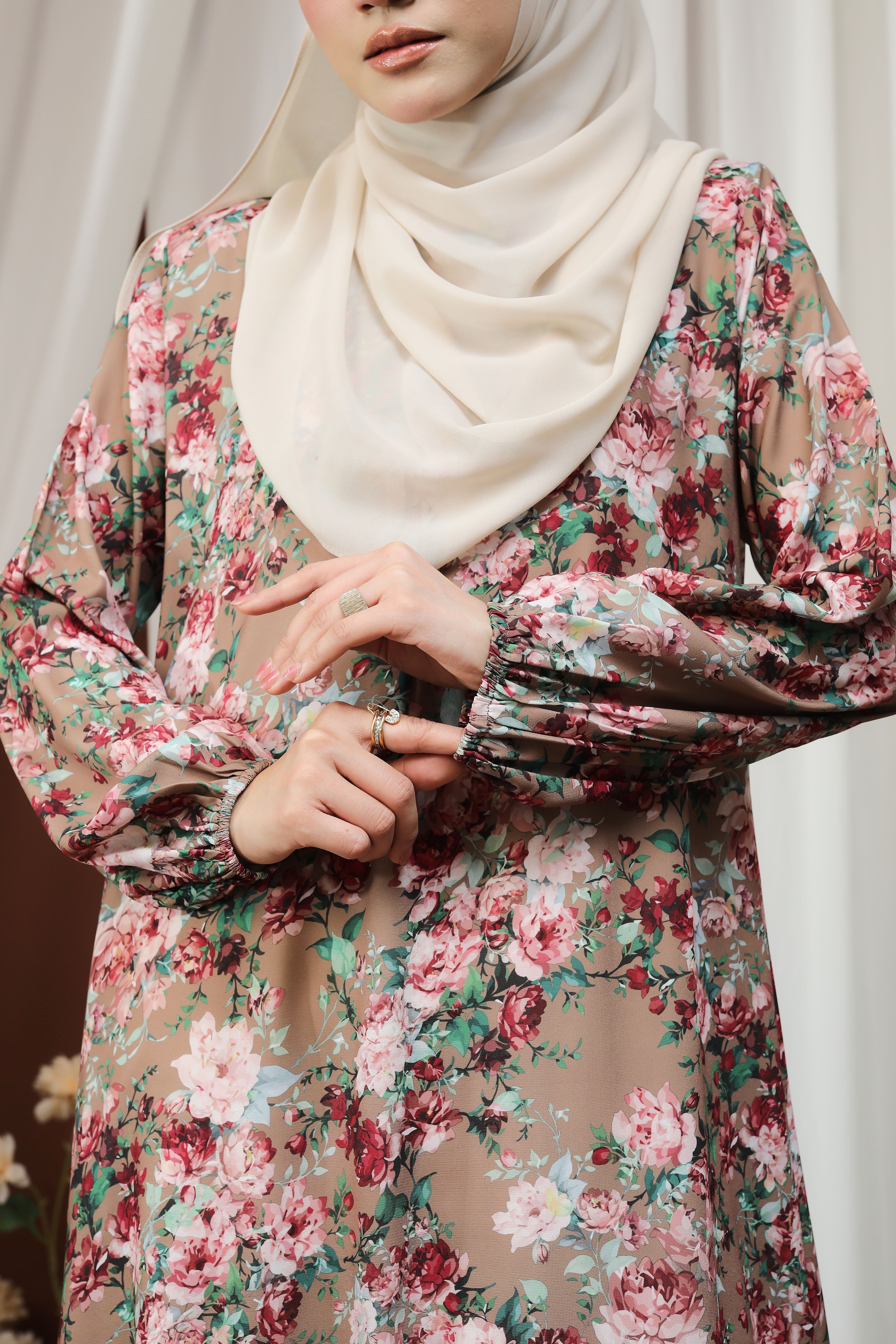 Jubah Humaira Classic - JHC-605 ( BROWN BEIGE  )