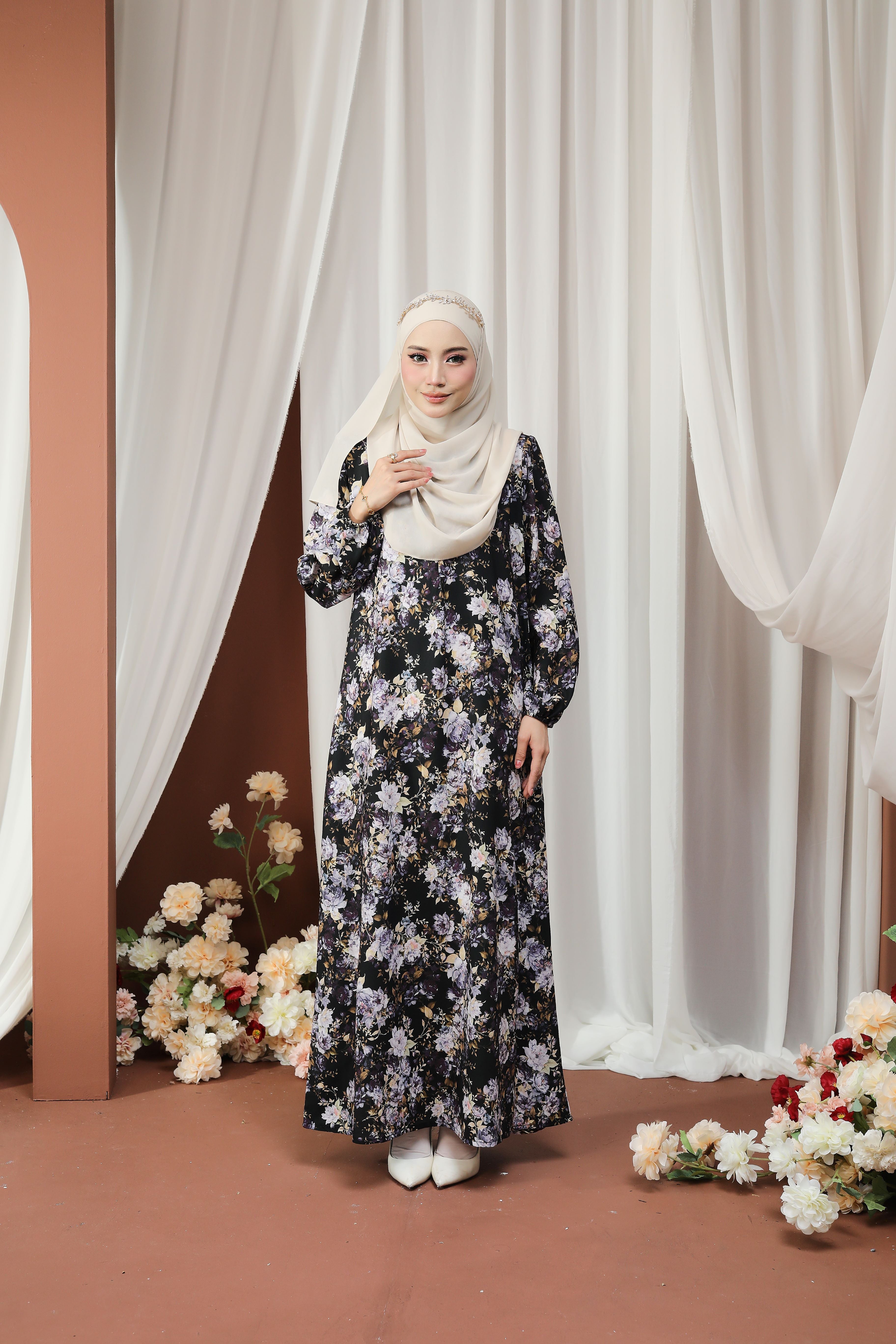 Jubah Humaira Classic - JHC-601 ( BLACK AMETYST )
