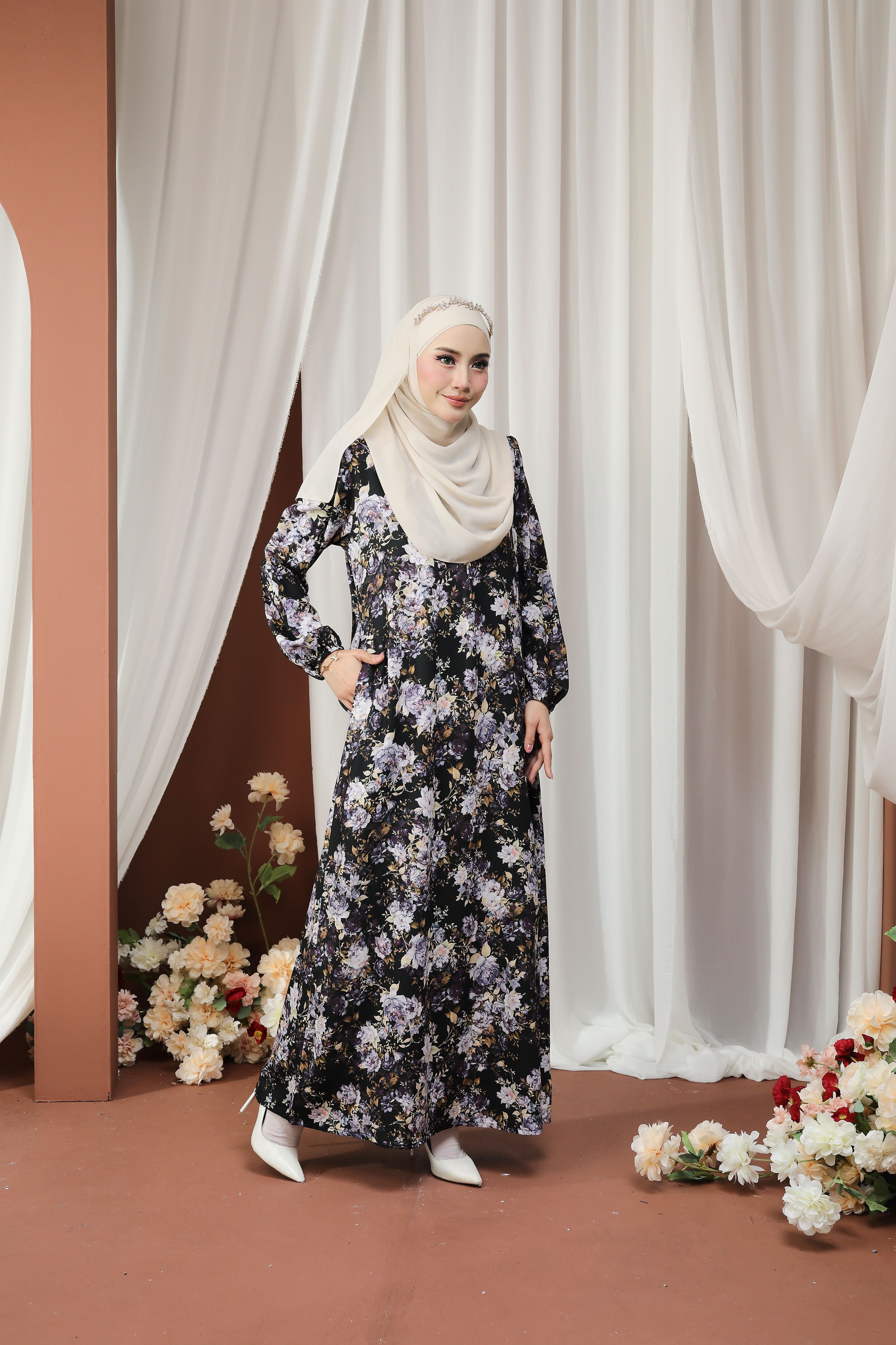 Jubah Humaira Classic - JHC-601 ( BLACK AMETYST )