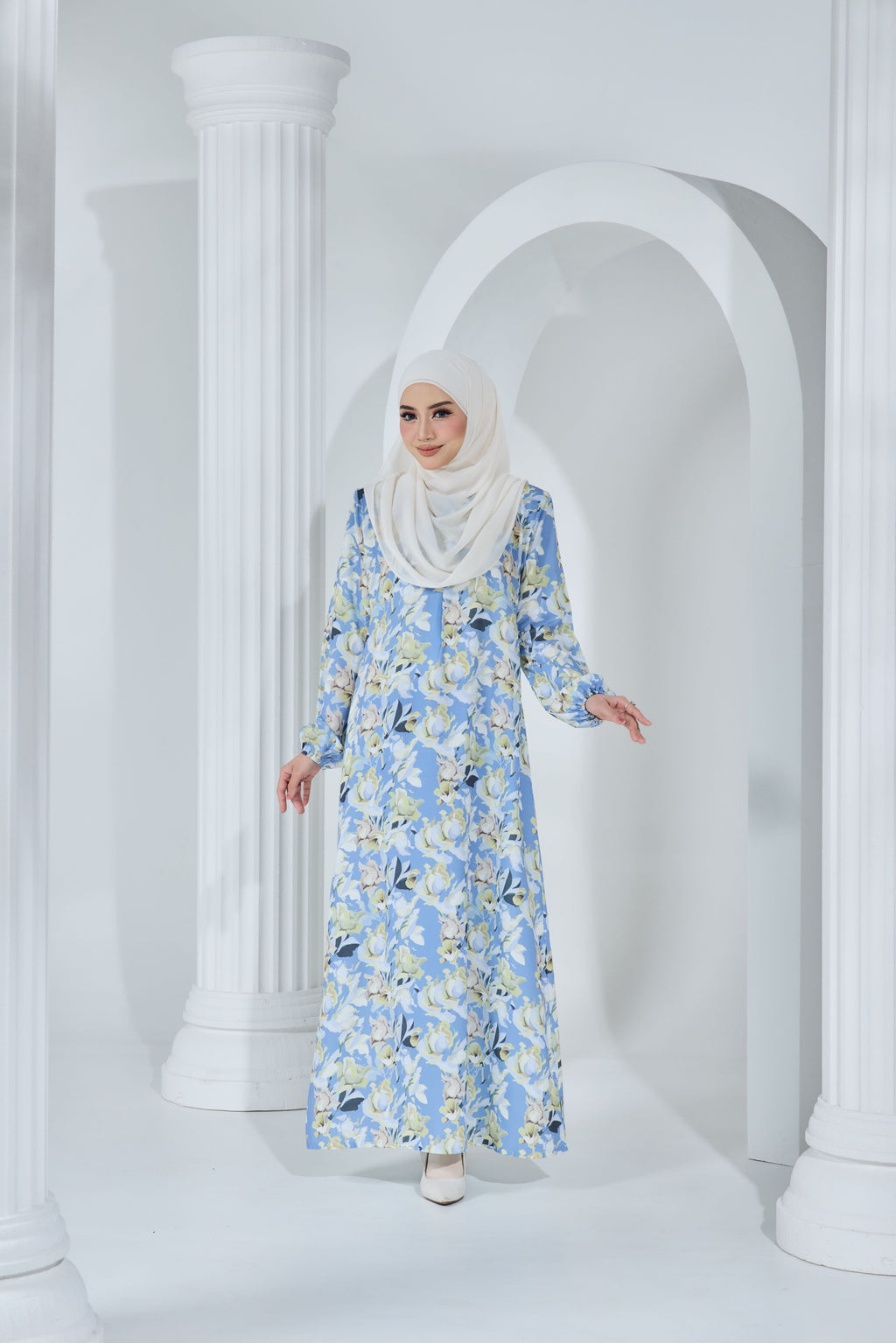 Jubah Khayra Exclusive - JKE-112 ( SKY BLUE )