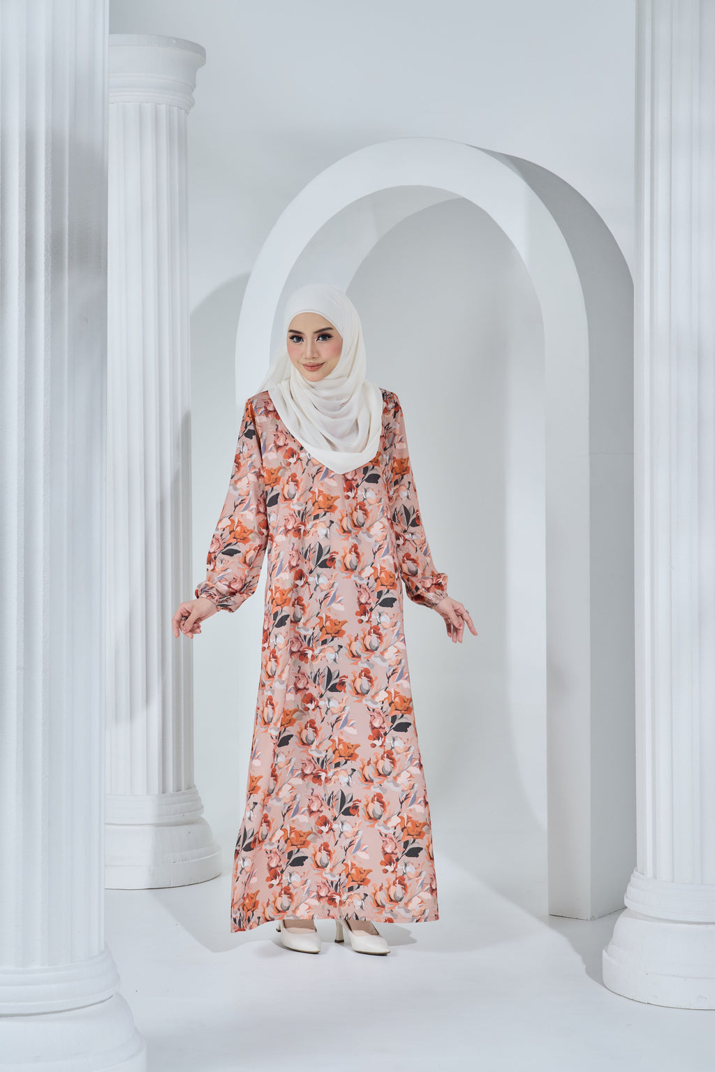 Jubah Khayra Exclusive - JKE-115 ( LIGHT RICH BROWN )