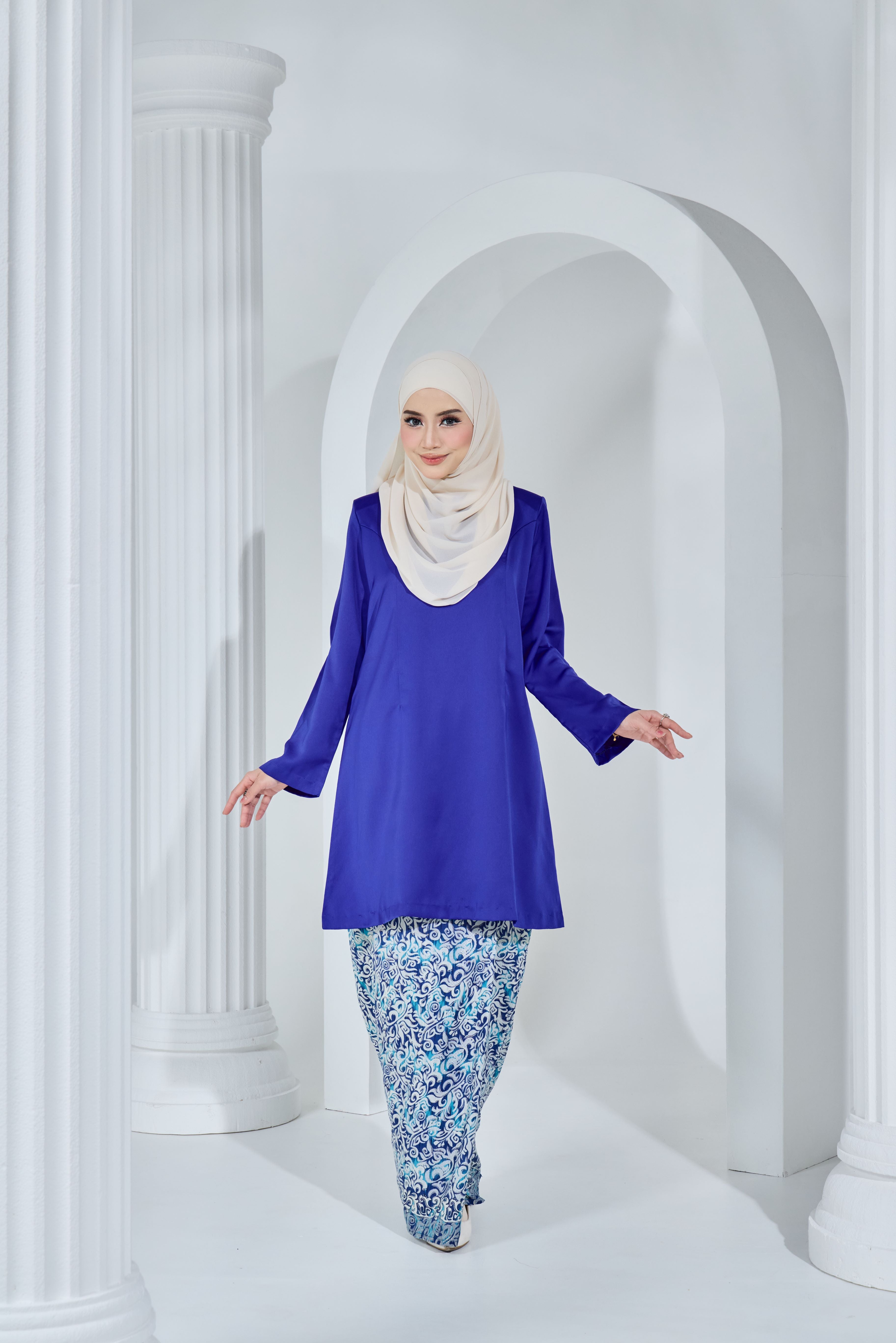 Kurung Citra Permaisuri -KCP-125 ( ROYAL BLUE )
