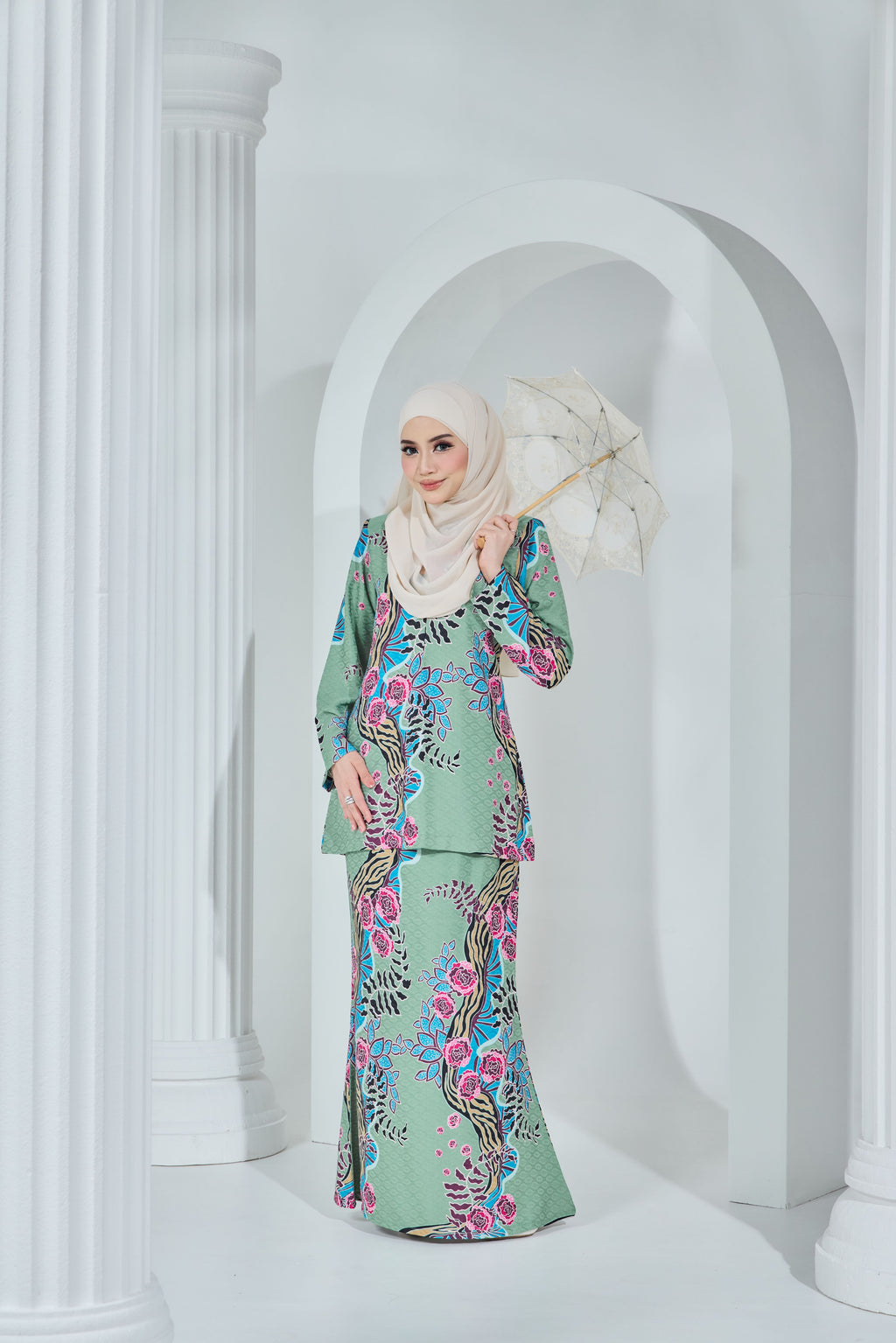 LARA BATIK EXCLUSIVE - LBE-111 ( DUSTY GREEN )