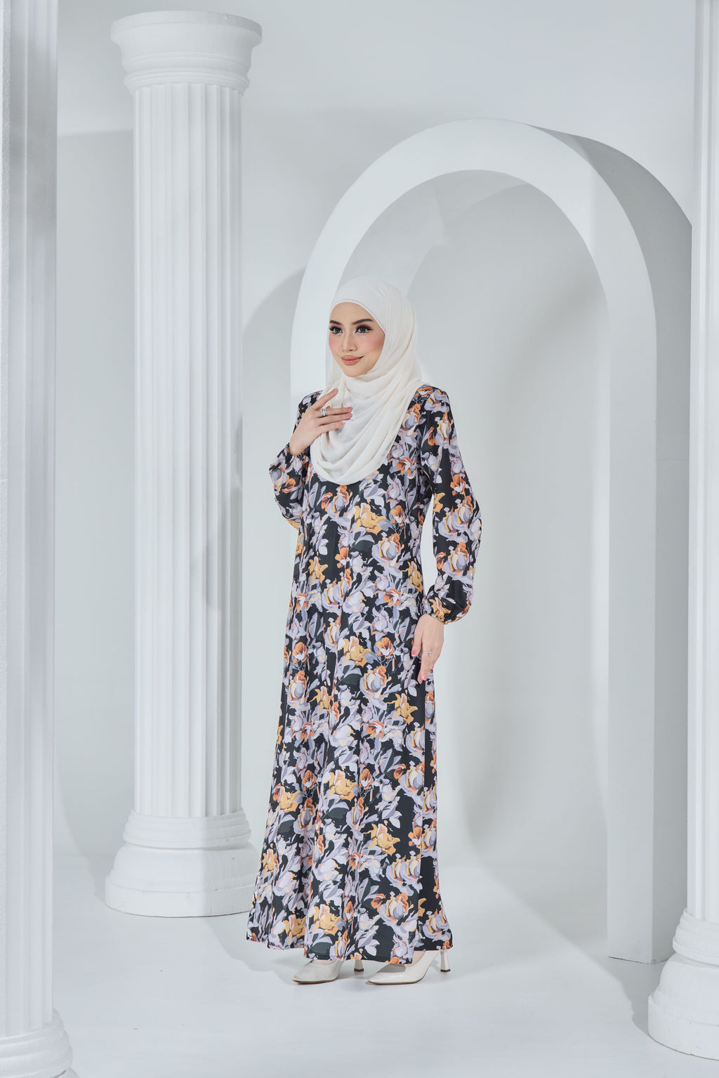 Jubah Khayra Exclusive - JKE-113 ( BLACK )