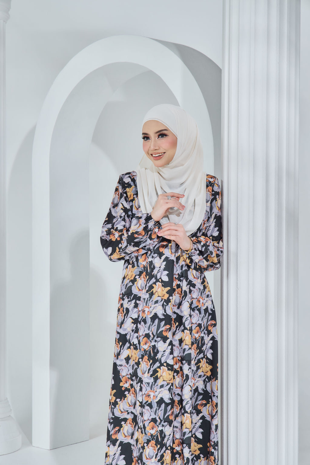 Jubah Khayra Exclusive - JKE-113 ( BLACK )