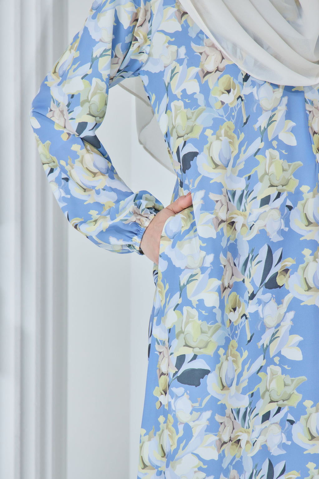 Jubah Khayra Exclusive - JKE-112 ( SKY BLUE )