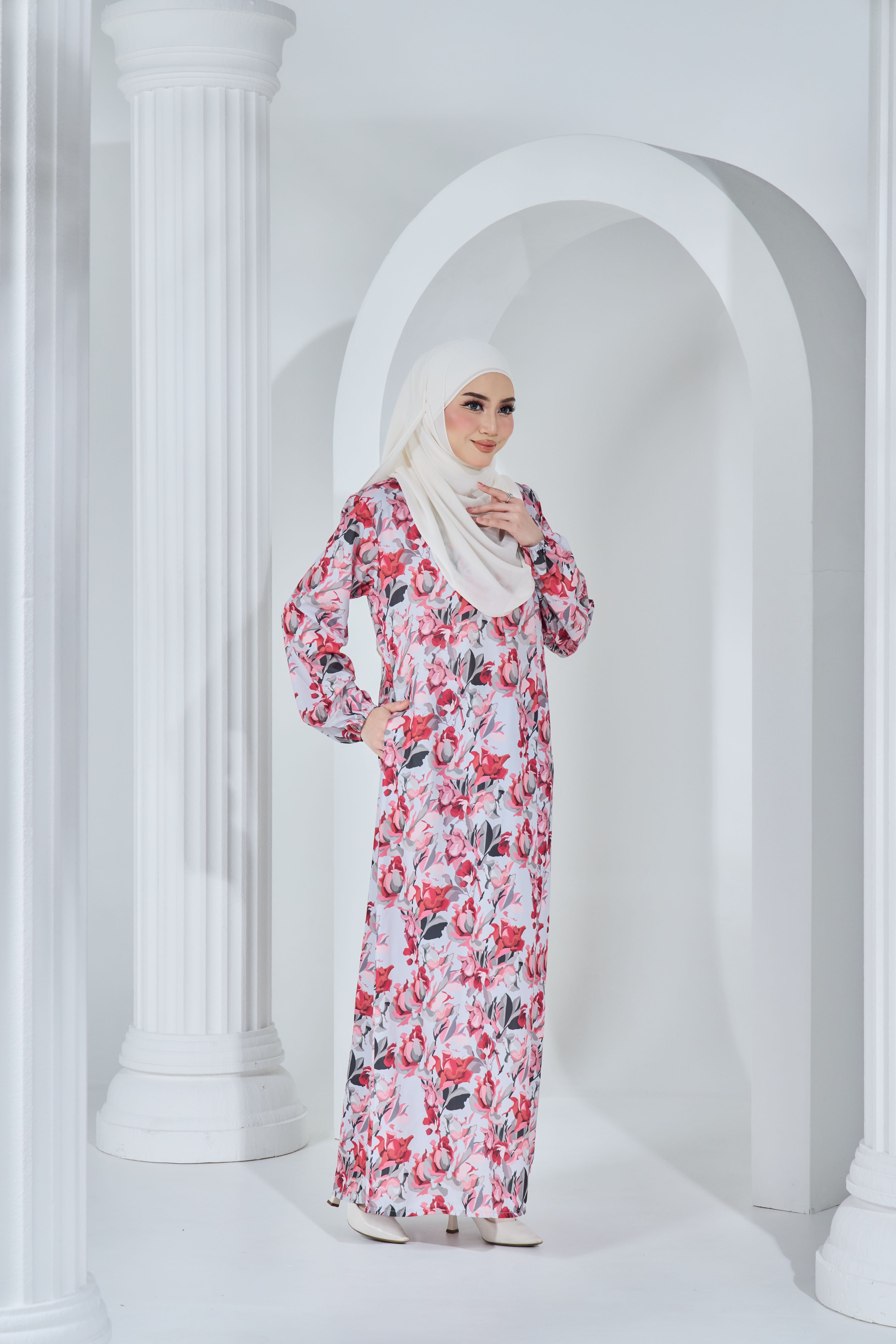 Jubah Khayra Exclusive - JKE-111 ( GREY ROSEWOOD )