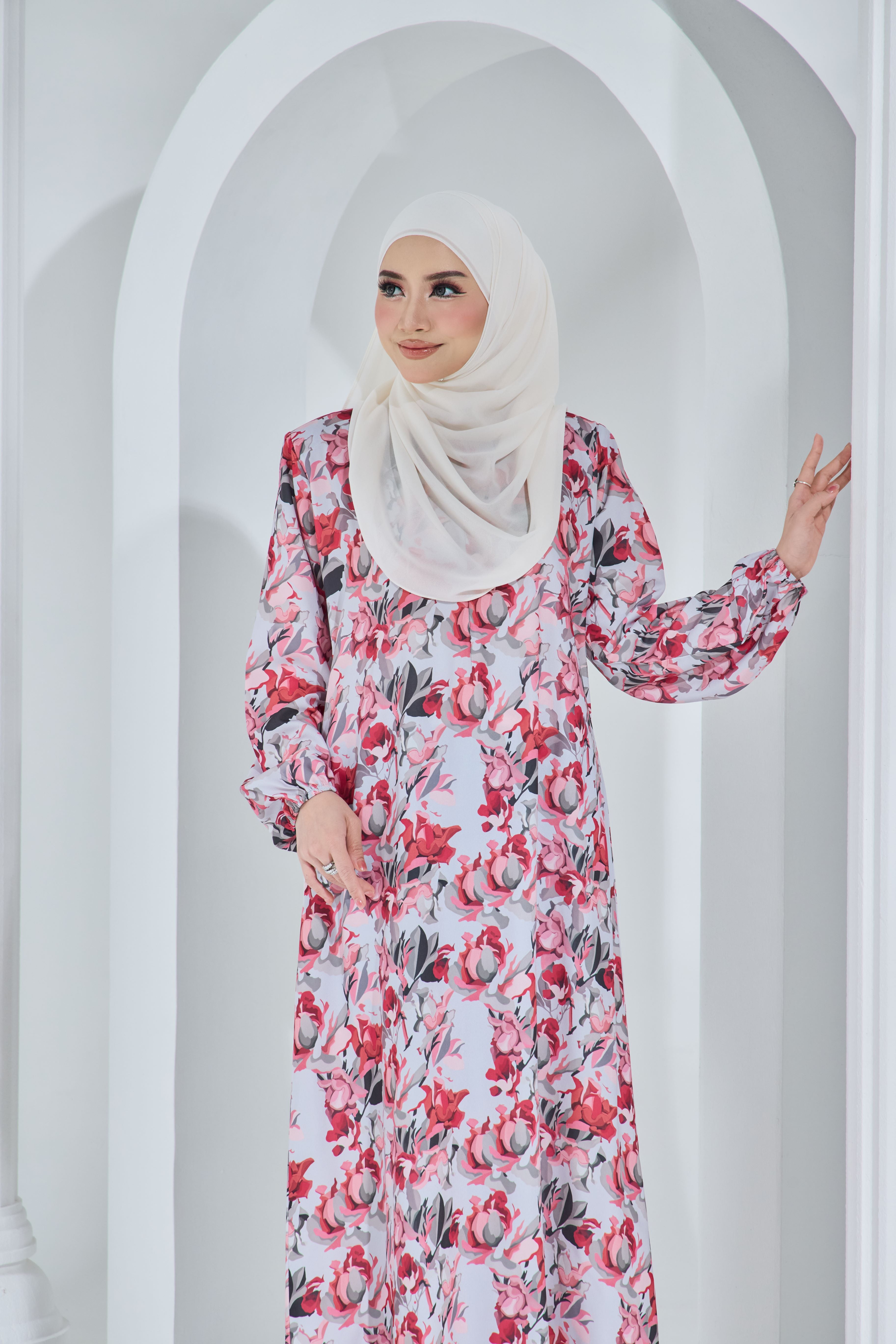 Jubah Khayra Exclusive - JKE-111 ( GREY ROSEWOOD )