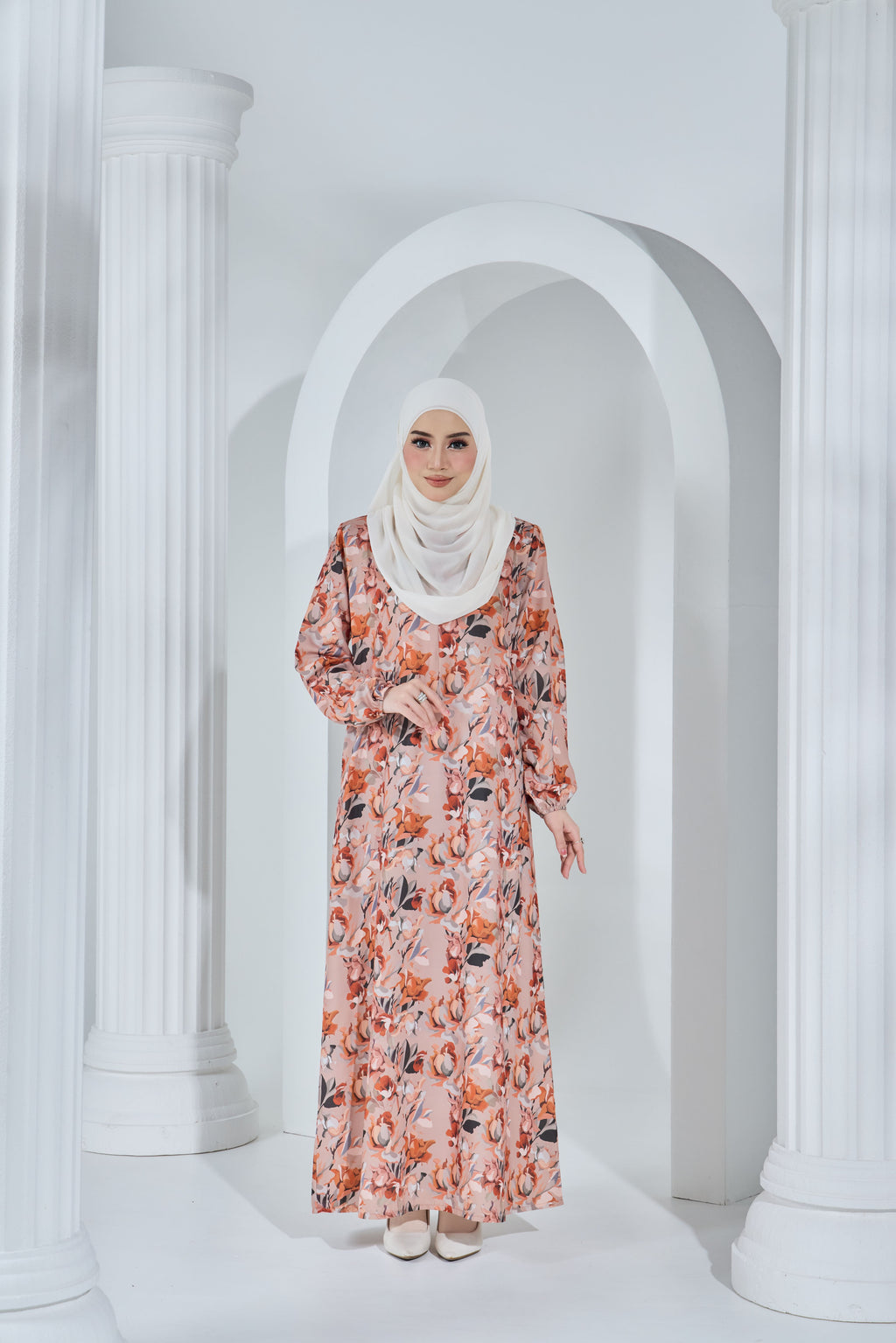 Jubah Khayra Exclusive - JKE-115 ( LIGHT RICH BROWN )