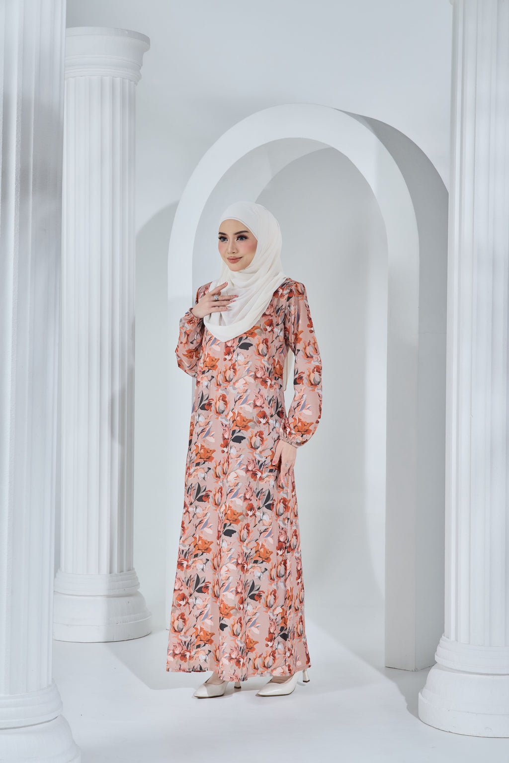 Jubah Khayra Exclusive - JKE-115 ( LIGHT RICH BROWN )