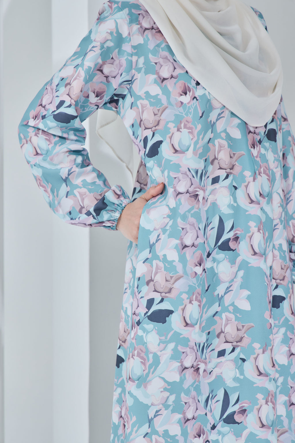 Jubah Khayra Exclusive - JKE-116 ( LIGHT TURQUOISE )