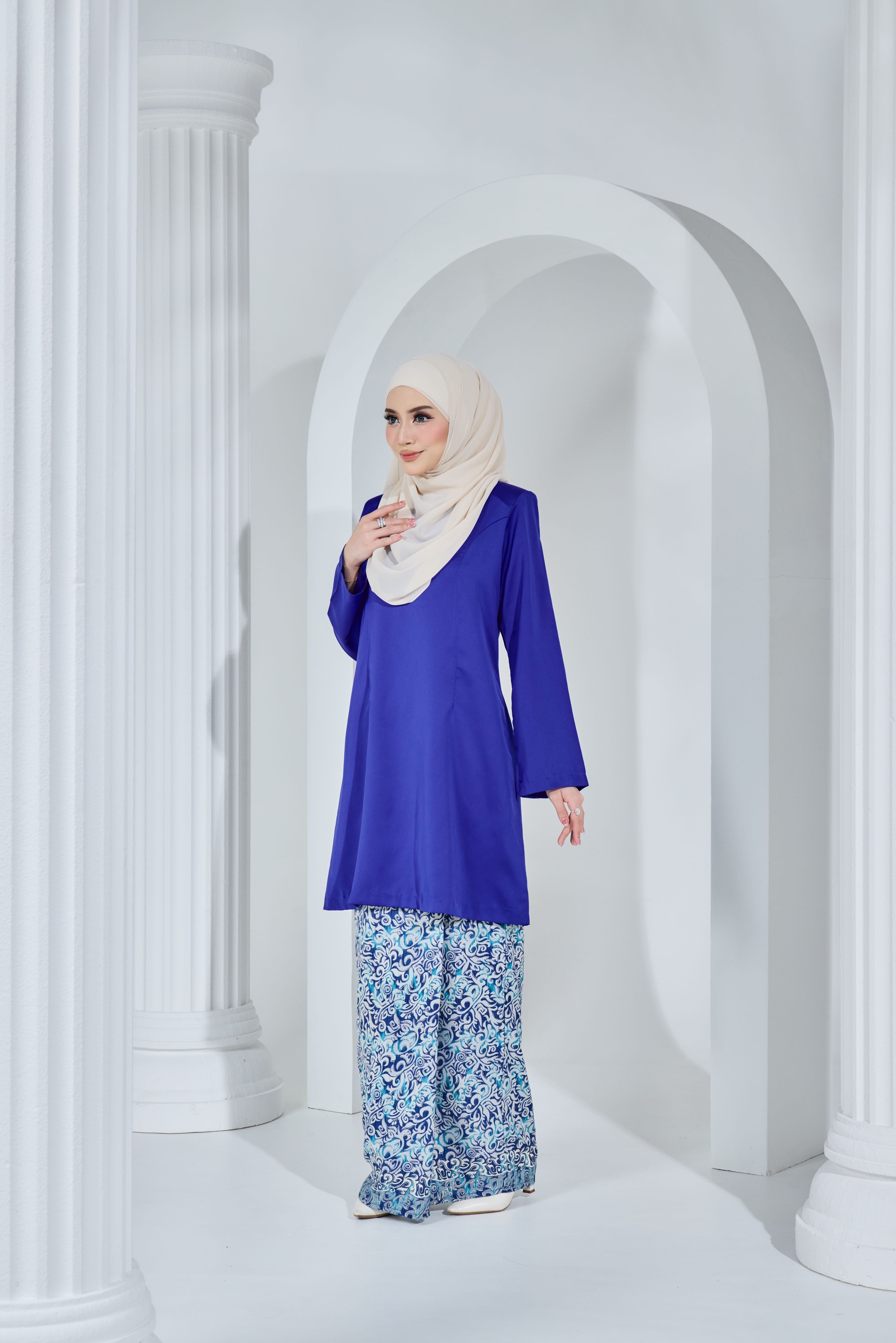 Kurung Citra Permaisuri -KCP-125 ( ROYAL BLUE )