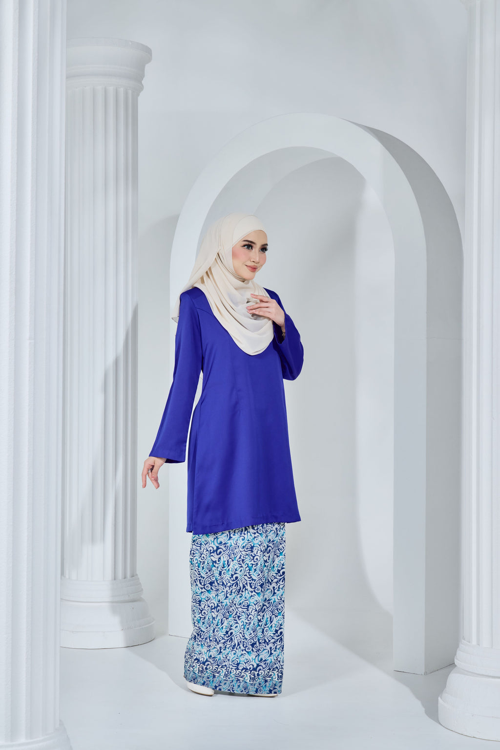 Kurung Citra Permaisuri -KCP-125 ( ROYAL BLUE )