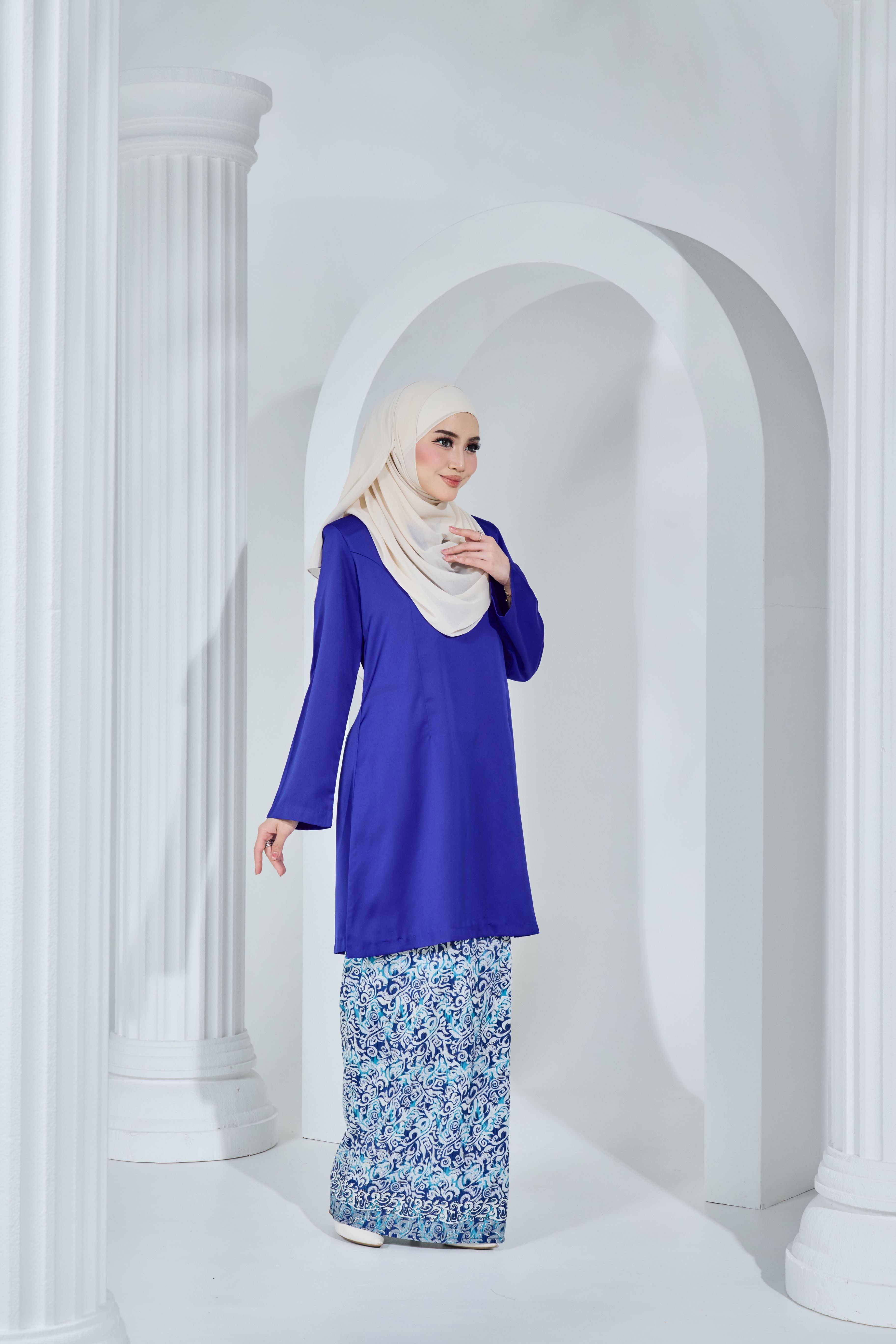 Kurung Citra Permaisuri -KCP-125 ( ROYAL BLUE )