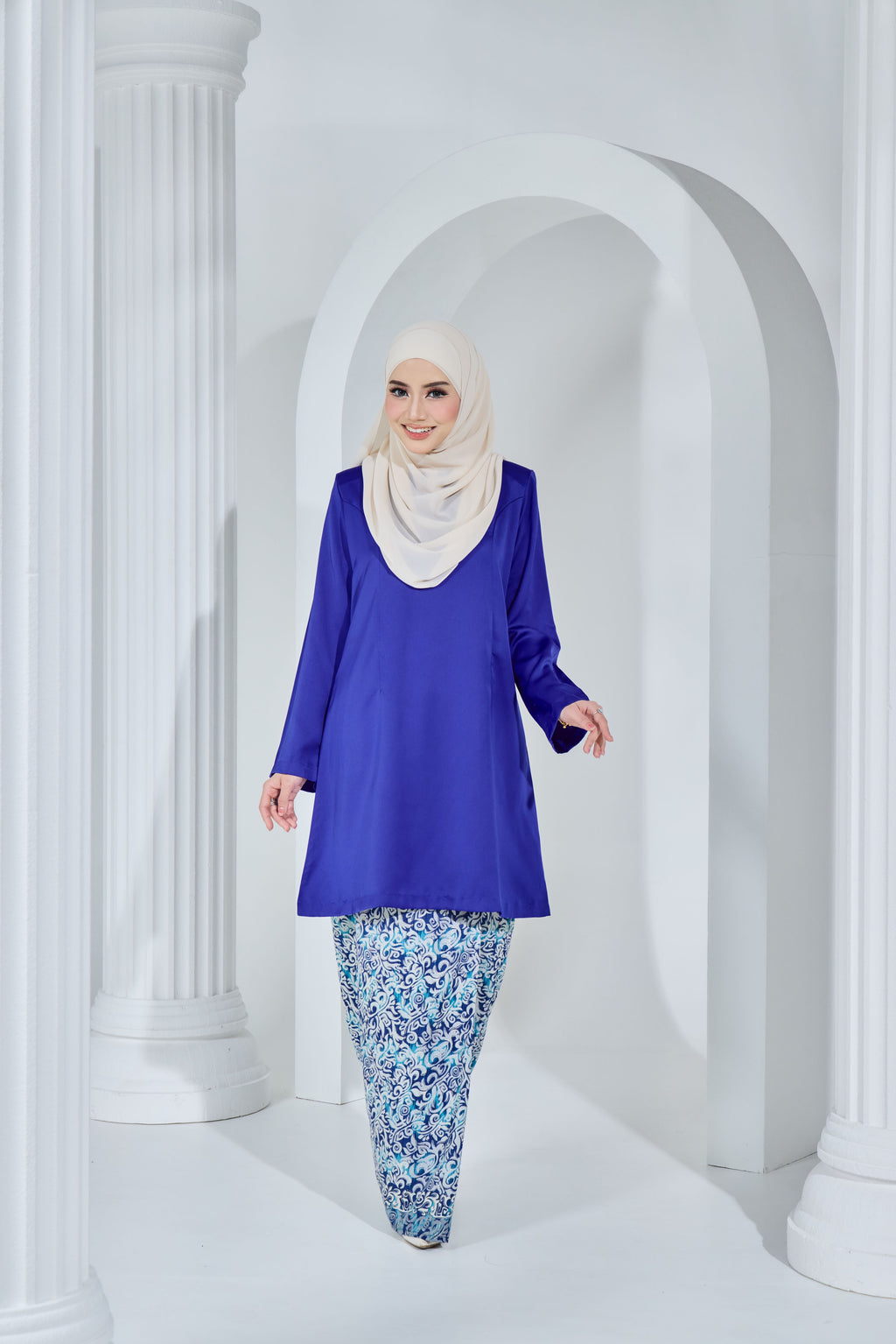 Kurung Citra Permaisuri -KCP-125 ( ROYAL BLUE )