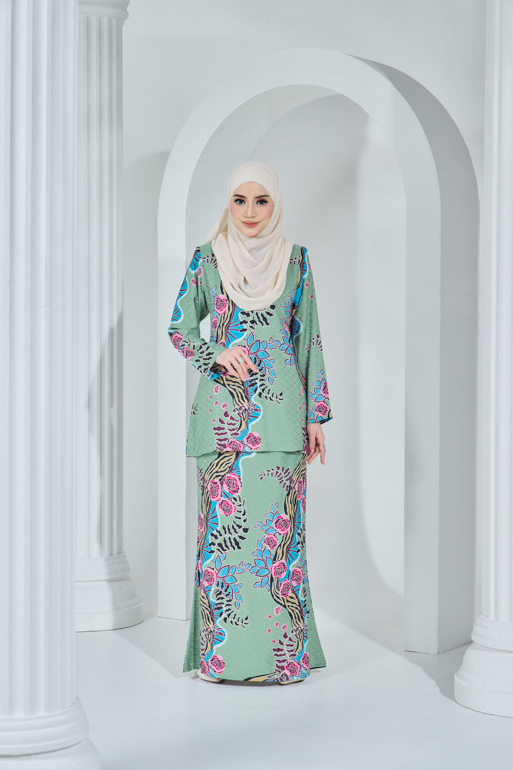 LARA BATIK EXCLUSIVE - LBE-111 ( DUSTY GREEN )