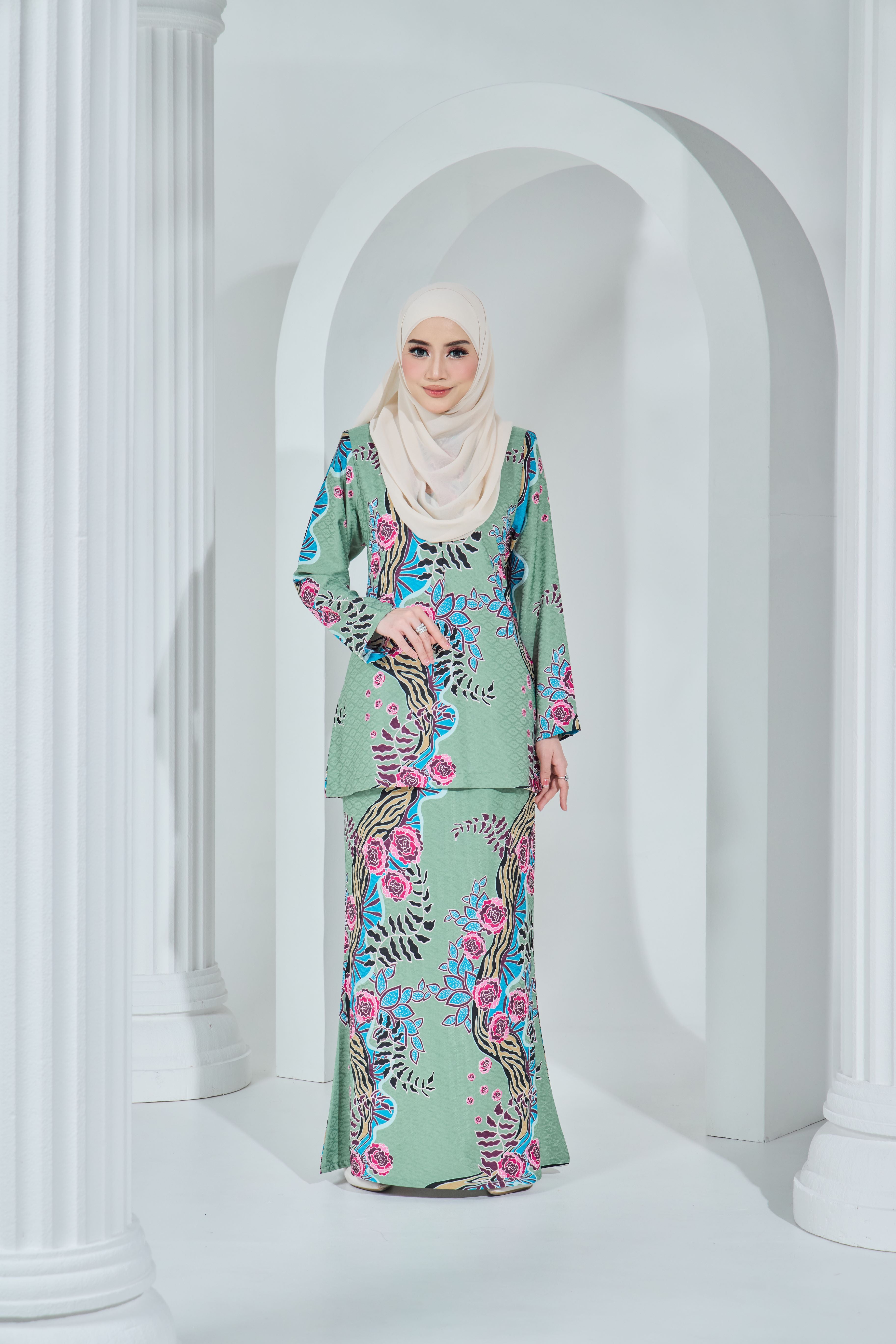 LARA BATIK EXCLUSIVE - LBE-111 ( DUSTY GREEN )