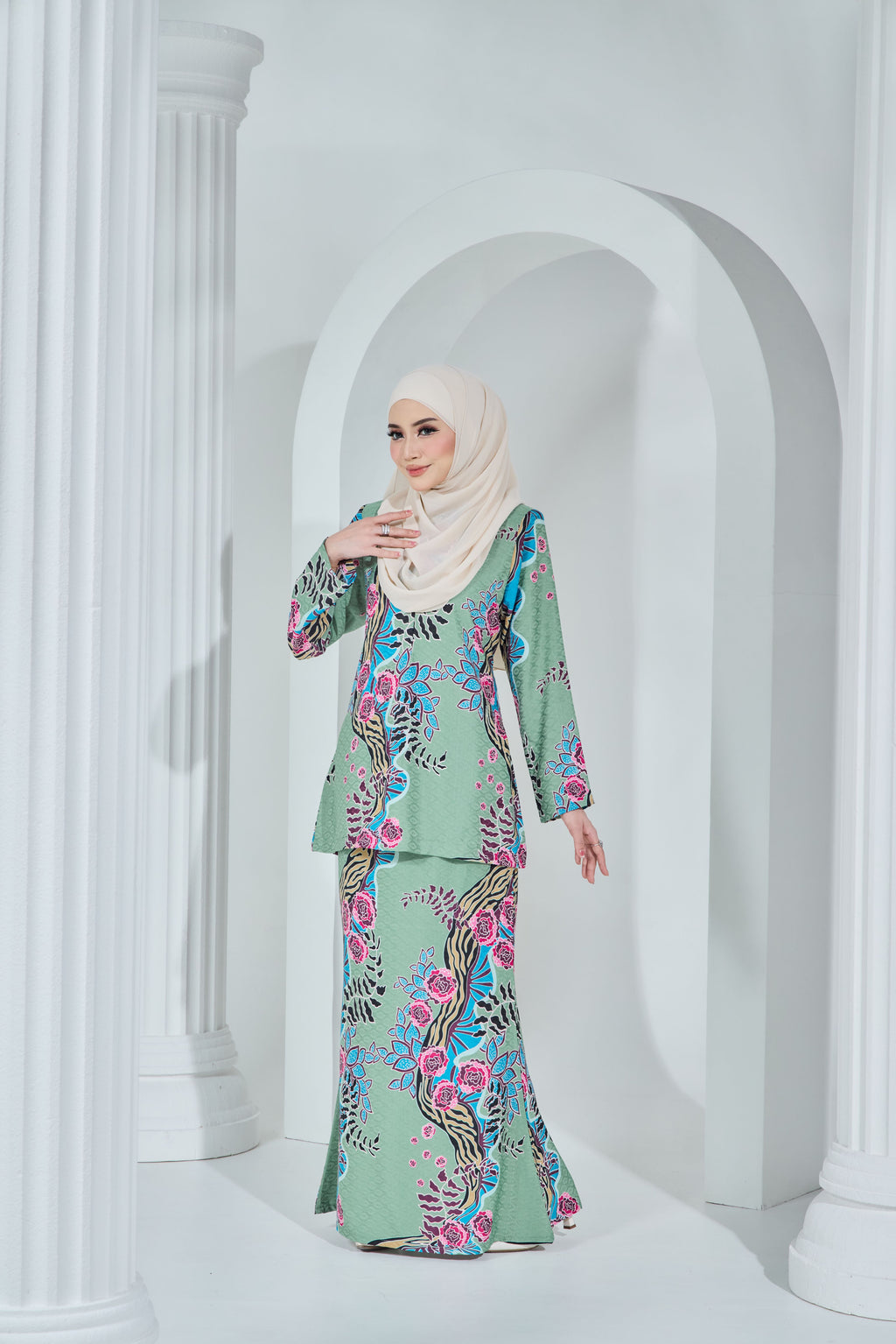 LARA BATIK EXCLUSIVE - LBE-111 ( DUSTY GREEN )