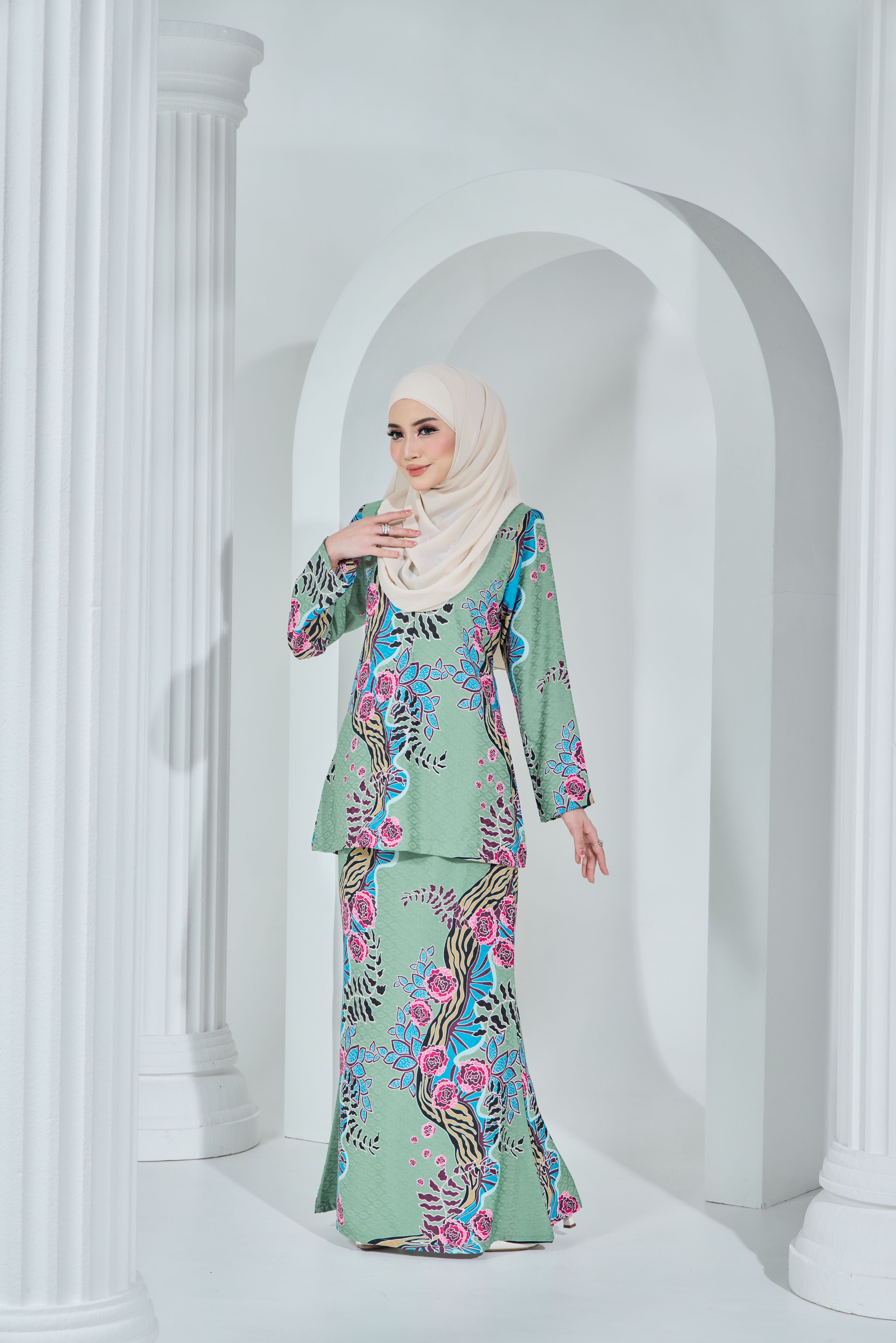 LARA BATIK EXCLUSIVE - LBE-111 ( DUSTY GREEN )