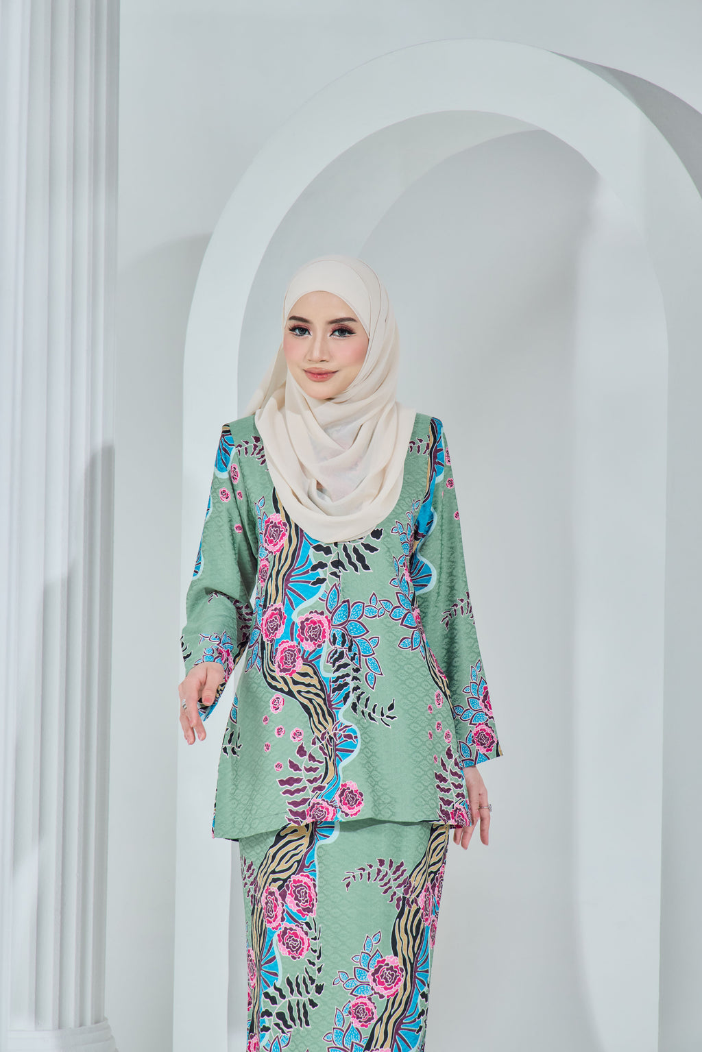 LARA BATIK EXCLUSIVE - LBE-111 ( DUSTY GREEN )