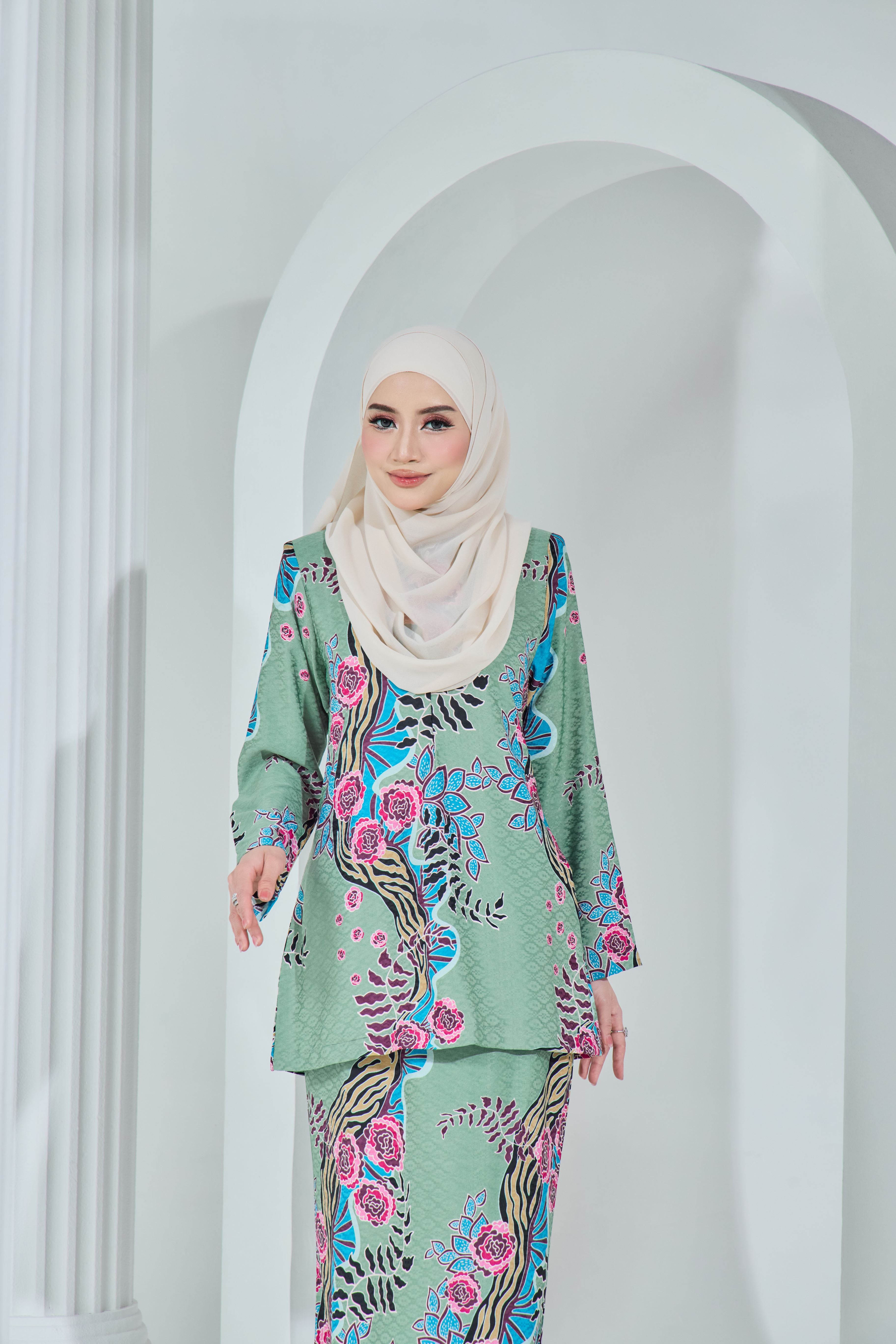 LARA BATIK EXCLUSIVE - LBE-111 ( DUSTY GREEN )