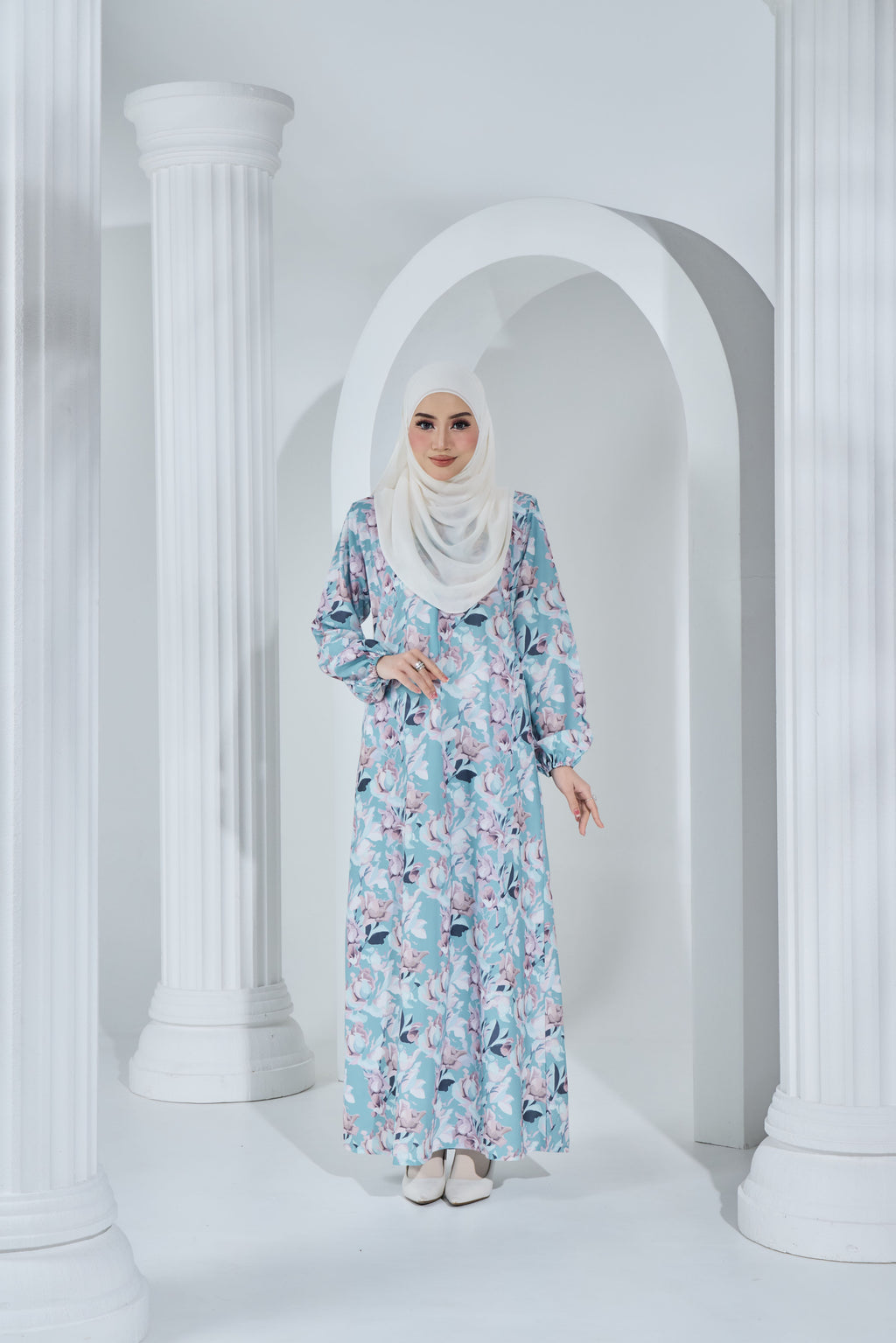 Jubah Khayra Exclusive - JKE-116 ( LIGHT TURQUOISE )