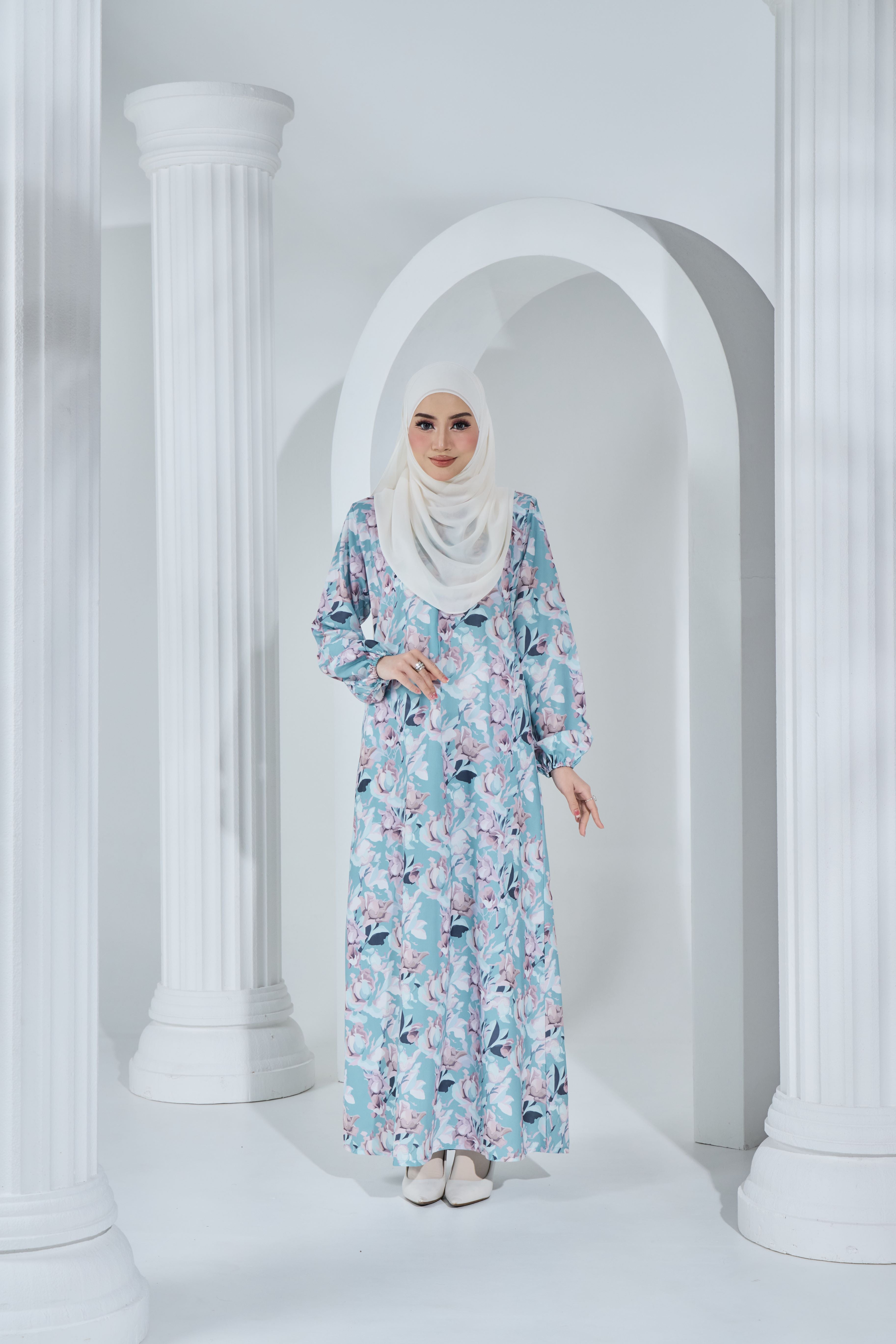 Jubah Khayra Exclusive - JKE-116 ( LIGHT TURQUOISE )