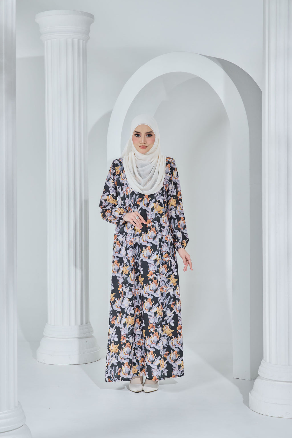 Jubah Khayra Exclusive - JKE-113 ( BLACK )