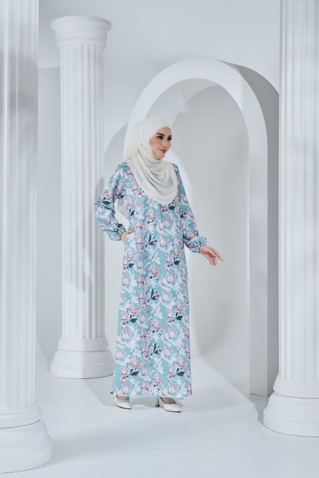 Jubah Khayra Exclusive - JKE-116 ( LIGHT TURQUOISE )