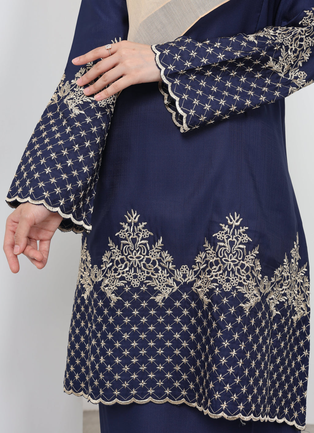 SULAM QUEEN KURUNG - NAVY BLUE