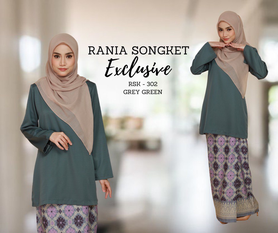 RANIA SONGKET EXCLUSIVE - GREY