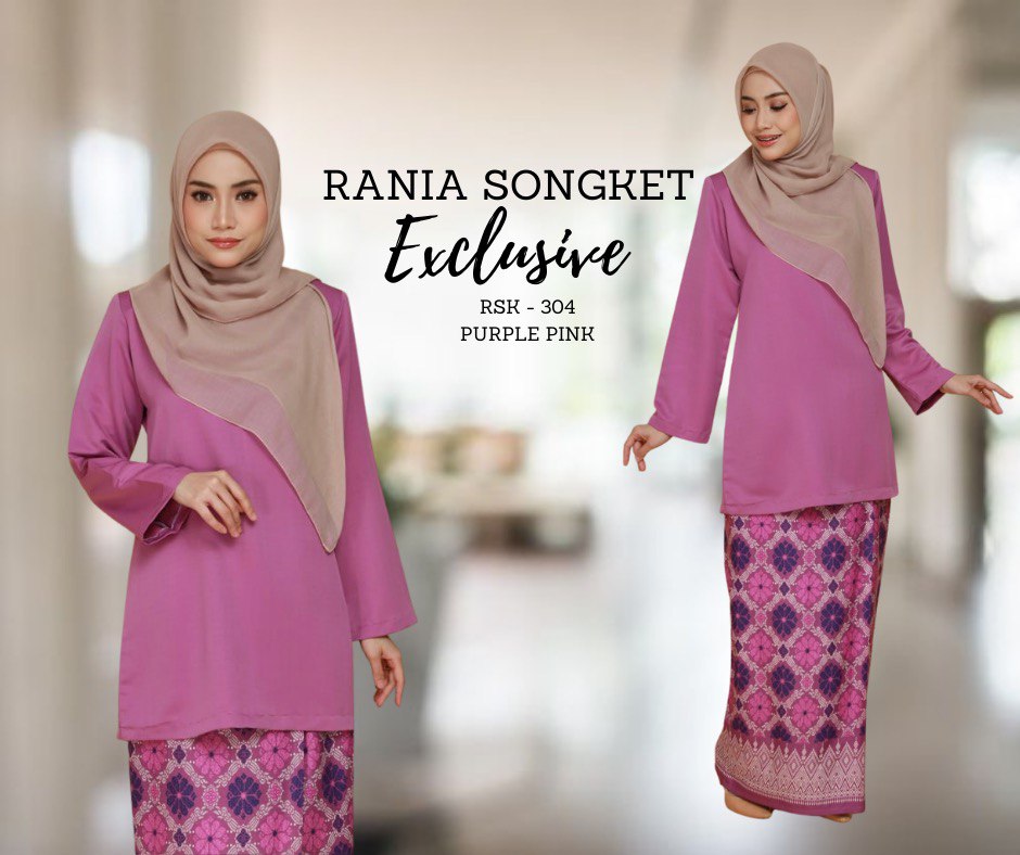 RANIA SONGKET EXCLUSIVE - PURPLE PINK